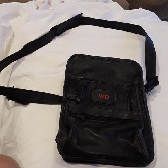 tumi leather crossbody bag